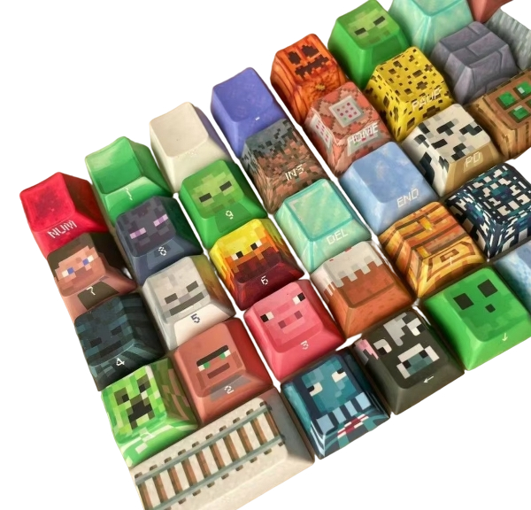 Minecraft Keycap Set – Premium PBT Mechanical Keycaps