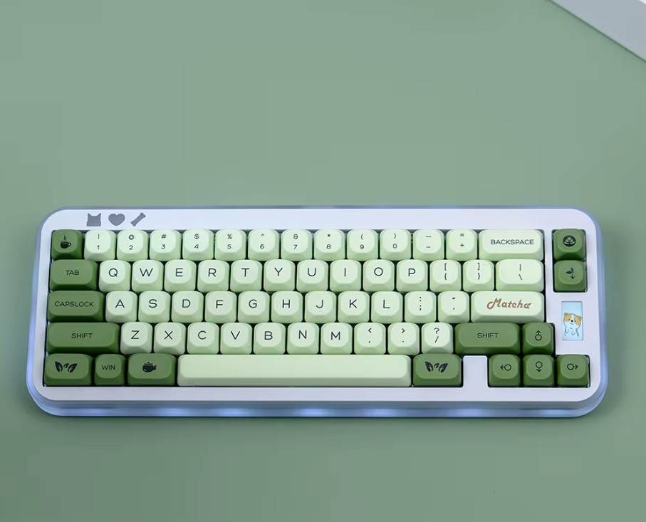 Matcha Keycap Set – Premium PBT KOA Profile Mechanical Keycaps (143 Keys)