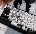 Reze Keycap Set – Manga-Inspired PBT Mechanical Keycaps (124 Keys)