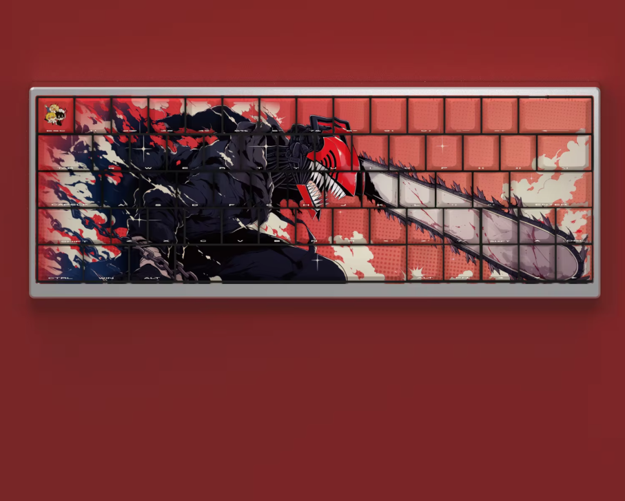 Chainsaw Man Keycap Set – Denji & Makima PBT Mechanical Keycaps (MX Compatible)