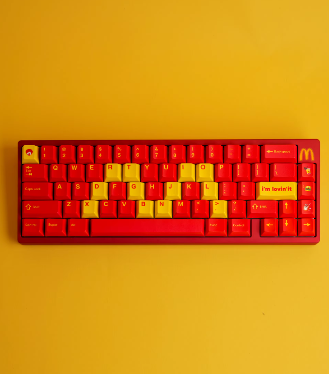 McDonald’s Keycap Set – Premium PBT Mechanical Keycaps