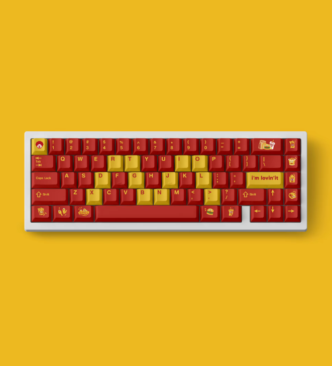 McDonald’s Keycap Set – Premium PBT Mechanical Keycaps