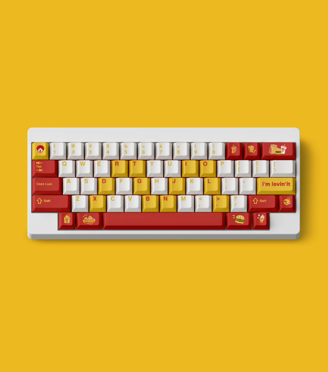 McDonald’s Keycap Set – Premium PBT Mechanical Keycaps