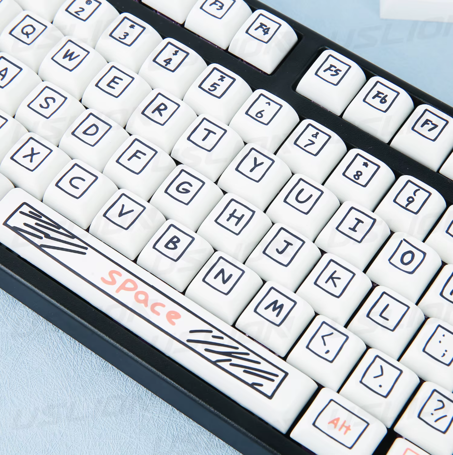 Graffiti Keycap Set – PBT XDA Profile Mechanical Keycaps (125 Keys)