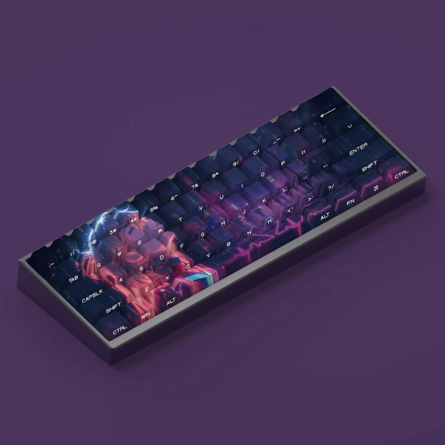 Asuka Keycap Set – Anime-Inspired PBT Cherry Profile Mechanical Keycaps (130 Keys)