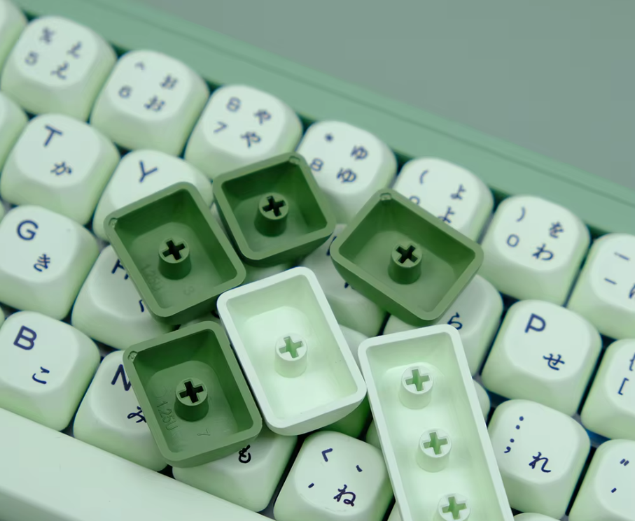 Matcha Keycap Set – Premium PBT KOA Profile Mechanical Keycaps (143 Keys)
