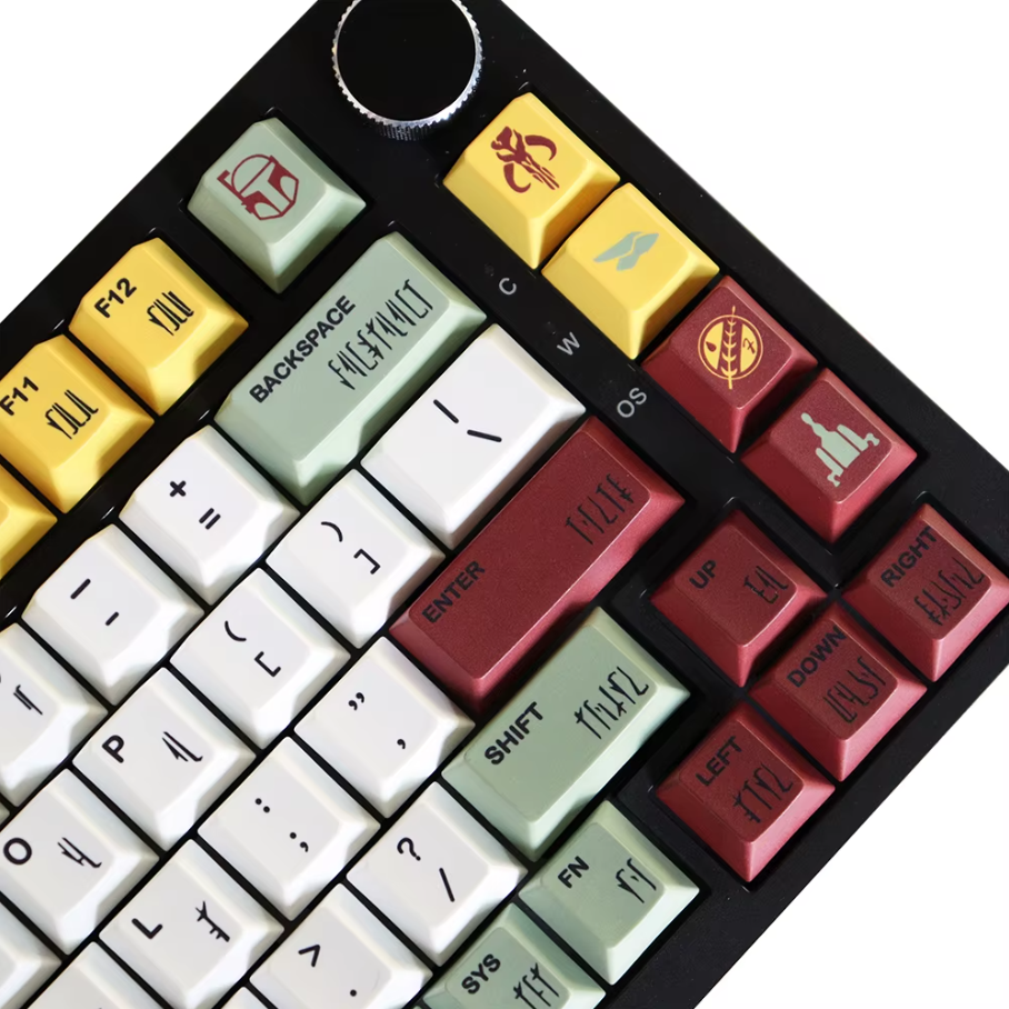 Boba Fett Keycap Set – Tactical-Inspired PBT Mechanical Keycaps (129 Keys)