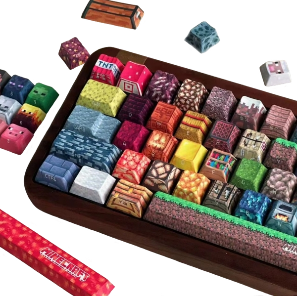 Minecraft Keycap Set – Premium PBT Mechanical Keycaps